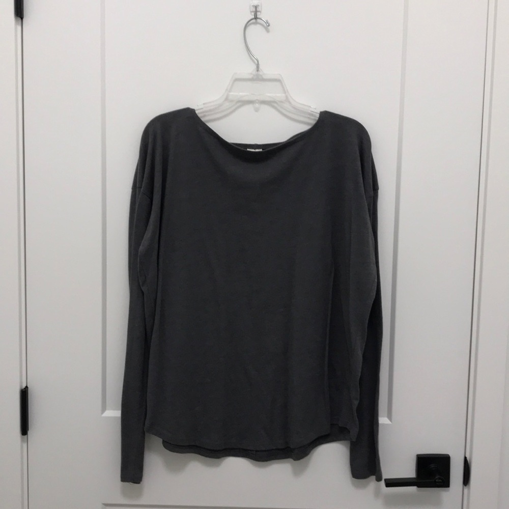 Long sleeve, wide neck Tee